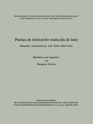 cover image of Poetica de Aristoteles traducida de latin